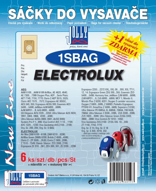 1SBAG - sáček do vysavače ELECTROLUX