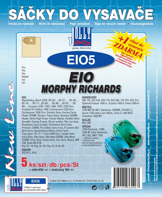 EIO5 - sáček do vysavače ETA