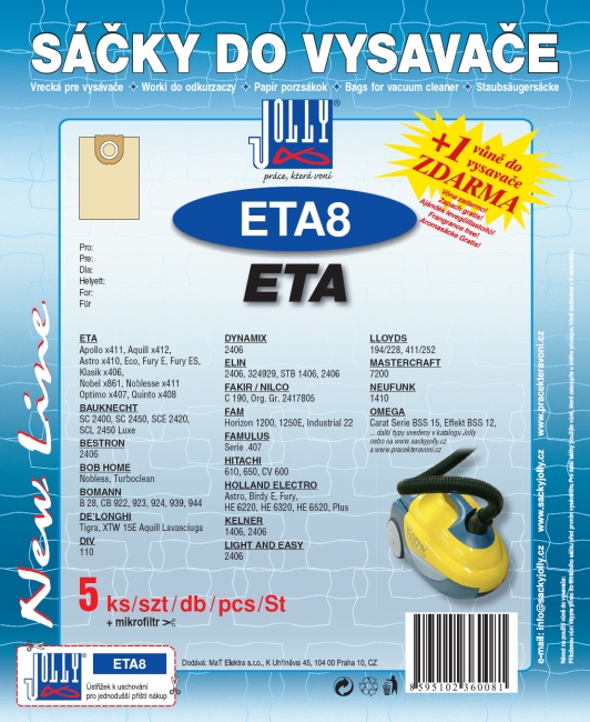 ETA8 - sáček do vysavače ELIN