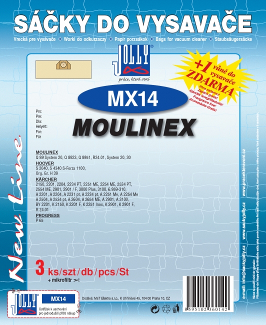 MX14 - sáček do vysavače ELECTROLUX