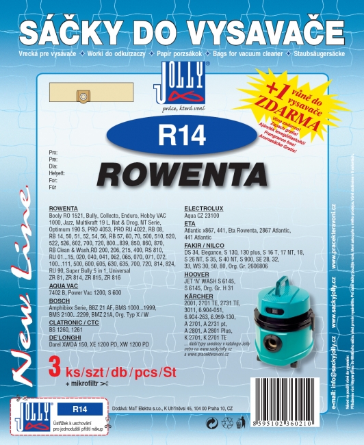 R14 - sáček do vysavače ROWENTA