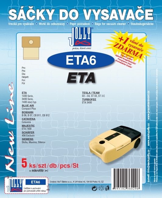 ETA6 - sáček do vysavače BLUE AIR