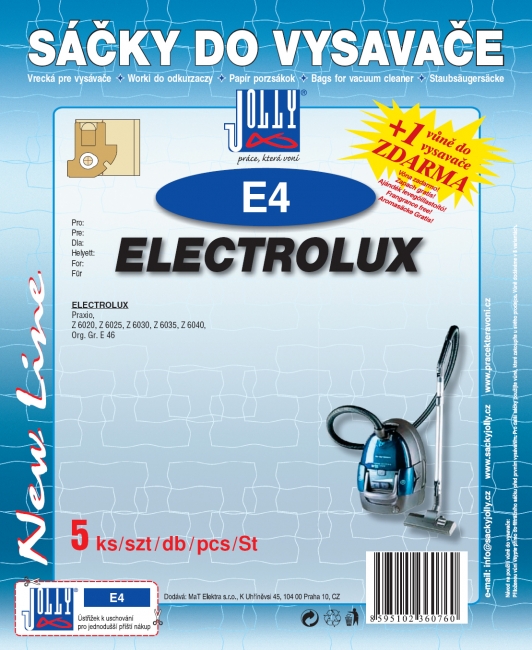 E4 - sáček do vysavače ELECTROLUX