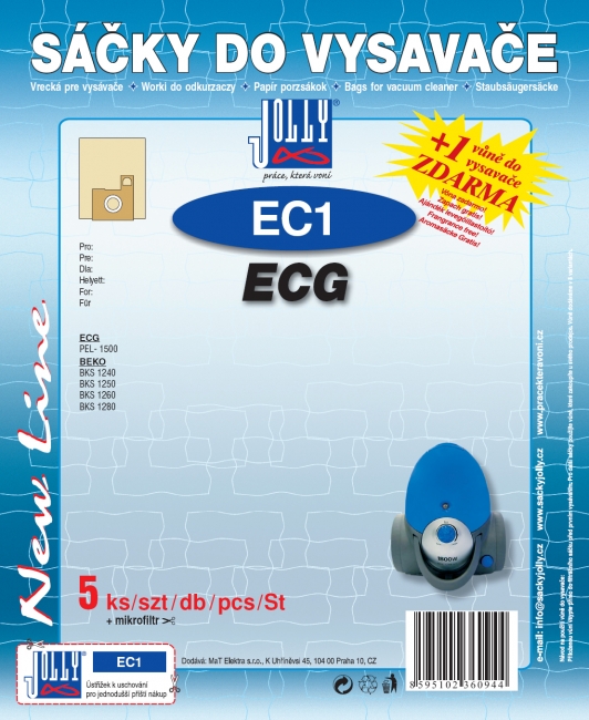 EC1 - sáček do vysavače ECG