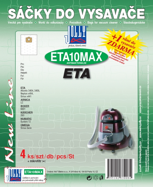 ETA10 MAX - sáček do vysavače ARNICA
