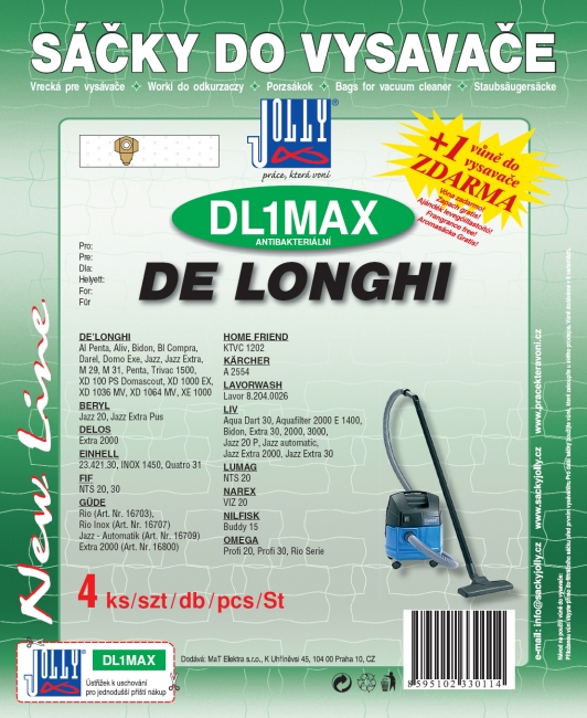 DL1 MAX - sáček do vysavače FIF