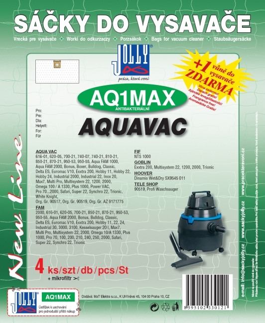 AQ1 MAX - sáček do vysavače AQUA VAC