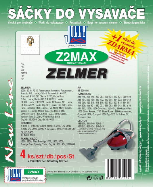Z2 MAX - sáček do vysavače ZELMER