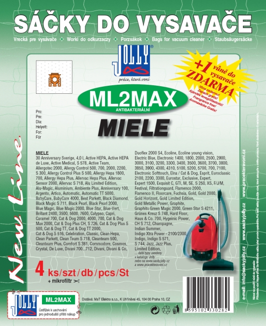 ML2 MAX - sáček do vysavače MIELE
