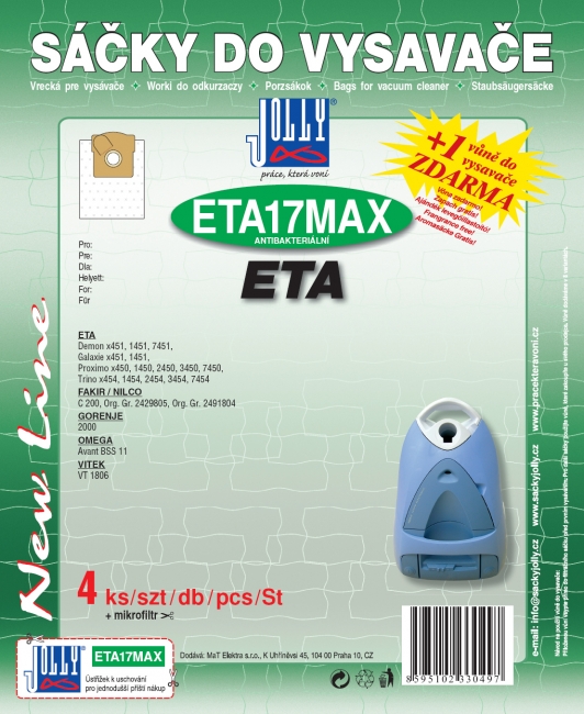 ETA17 MAX - sáček do vysavače OMEGA