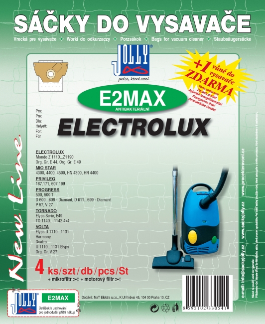 E2 MAX - sáček do vysavače ELECTROLUX