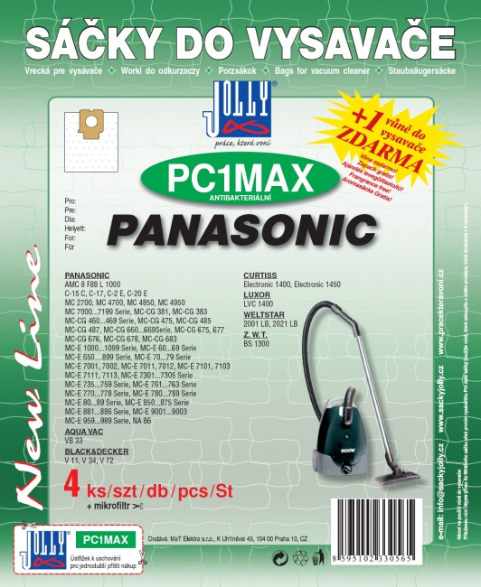 PC1 MAX - sáček do vysavače WELTSTAR